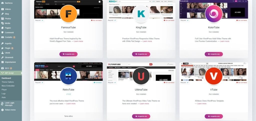 Installare sito web adulti wordpress parte 2 installare wpscript sito adult wordpress